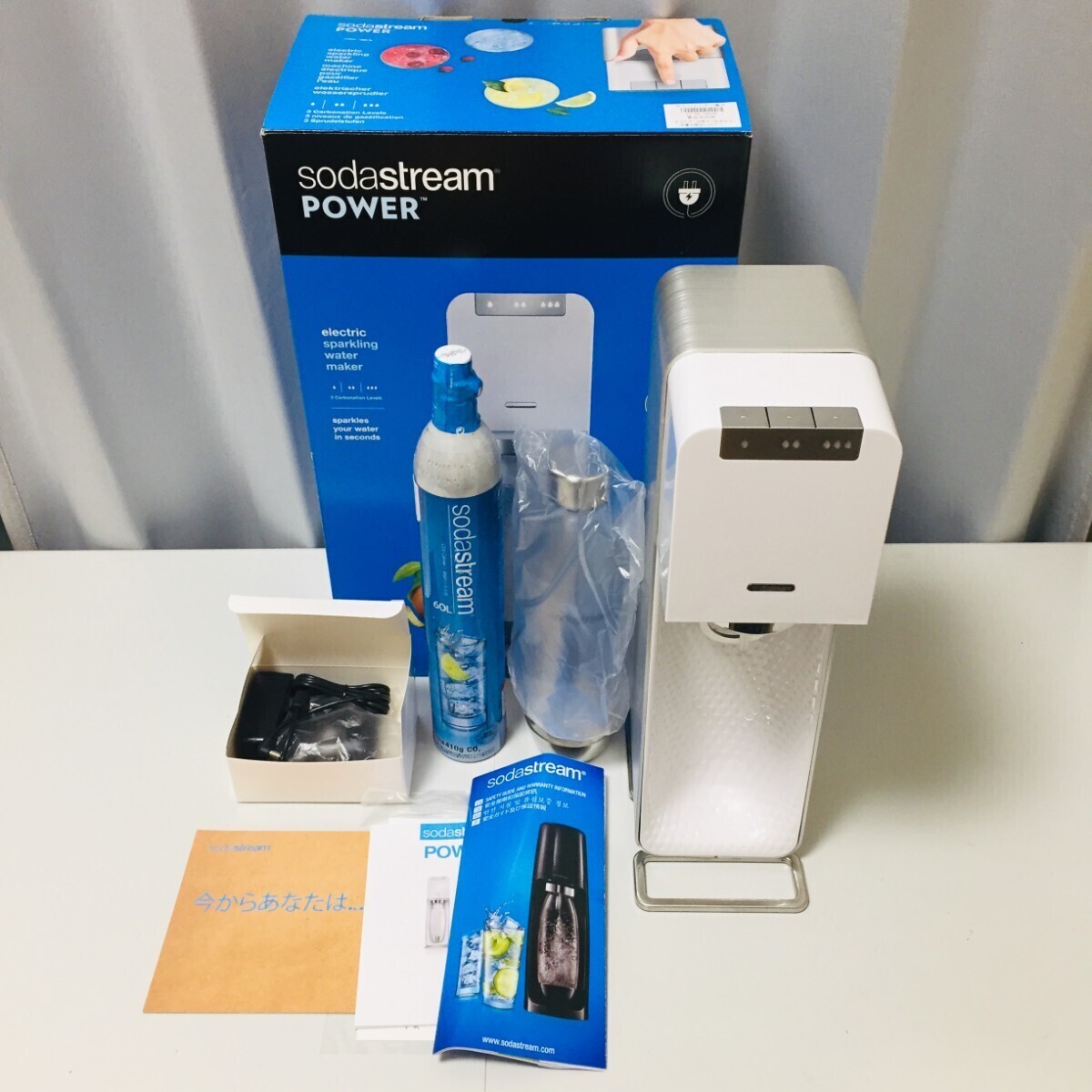 未使用 ソーダストリーム SSM1059 SodaStream POWER ソーダストリームパワー 炭酸水メーカー 全自動ソーダメーカー 最上位モデルの画像1