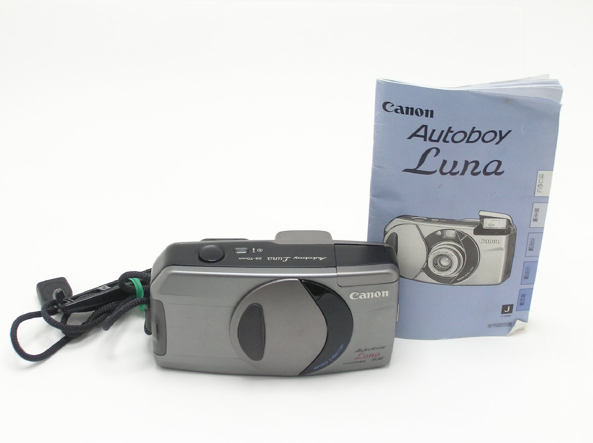 ★ハローカメラ★0300 Canon Autoboy Luna ( 28-70mm F5.6-7.8 ) 説明書付き 動作品 現状 1円スタート 即決有りの画像1