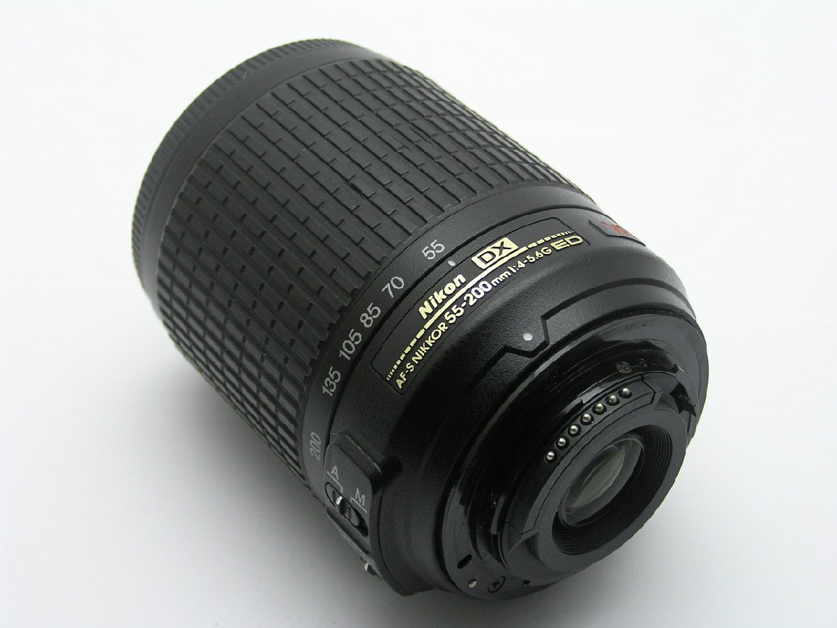 * Hello camera *0172 Nikon DX AF-S NIKKOR ( 55-200mm F4-5.6G ED VR ) operation goods present condition 1 jpy start prompt decision equipped 