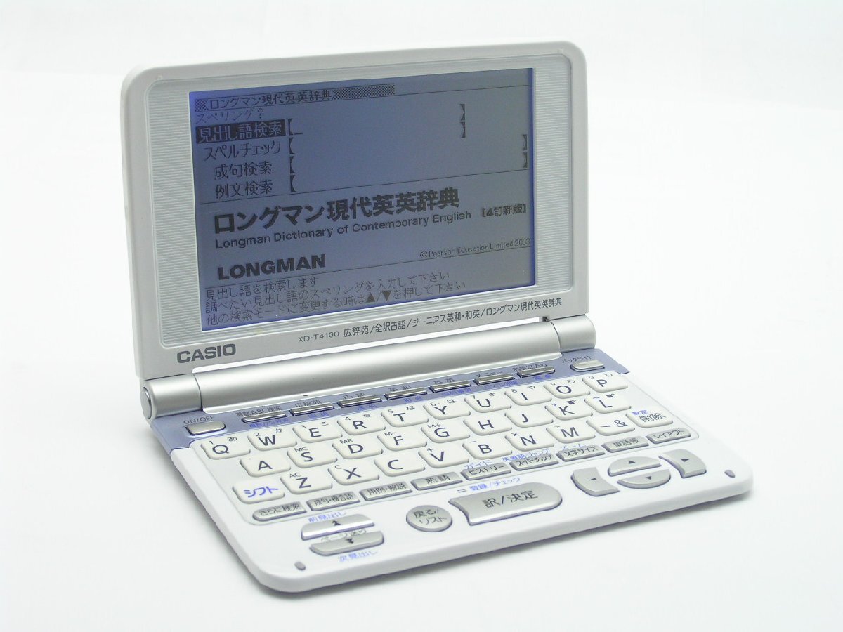 ★ハローカメラ★0197 CASIO EX-word XD-T4100 動作品 現状 電子辞書 1円スタート 即決有り