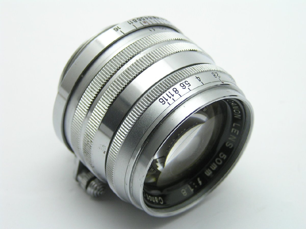 * Hello camera *0348 CANON LENS L mount ( 50mm F1.8 ) defect have operation goods present condition 1 jpy start prompt decision equipped 