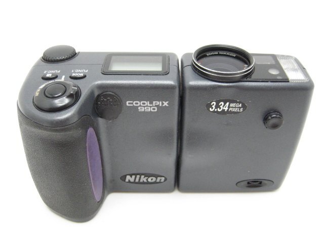 ★ハローカメラ★0225 Nikon COOLPIX 990/光学3xズーム (334万画素) 撮影.再生OK/単三電池4本.CFカード使用・動作品_画像2