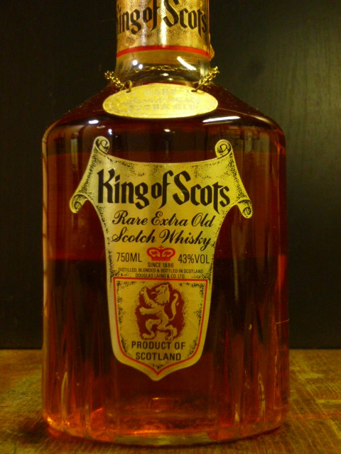 「King of Scots」キングオブスコッツ 台湾・84年輸入 14年熟成 750ML 43%vol RARE EXTRA OLD 金属プレート  K・of・Scots台-0404-Bの画像4