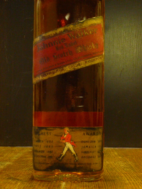 特級 ジョニーウォーカー赤ラベル 1970年代半ば Johnnie Walker Red Label 760ml 43度コールドベック正規 無地の裏ラベル  特・JWR-0404-Dの画像6