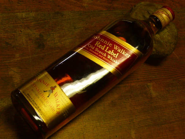 ジョニーウォーカー 赤ラベル キングサイズ（1L）旧ボトル Johnnie Walker Red Label 湾曲肩ラベル 43%vol　　JWR-0421-A_画像8