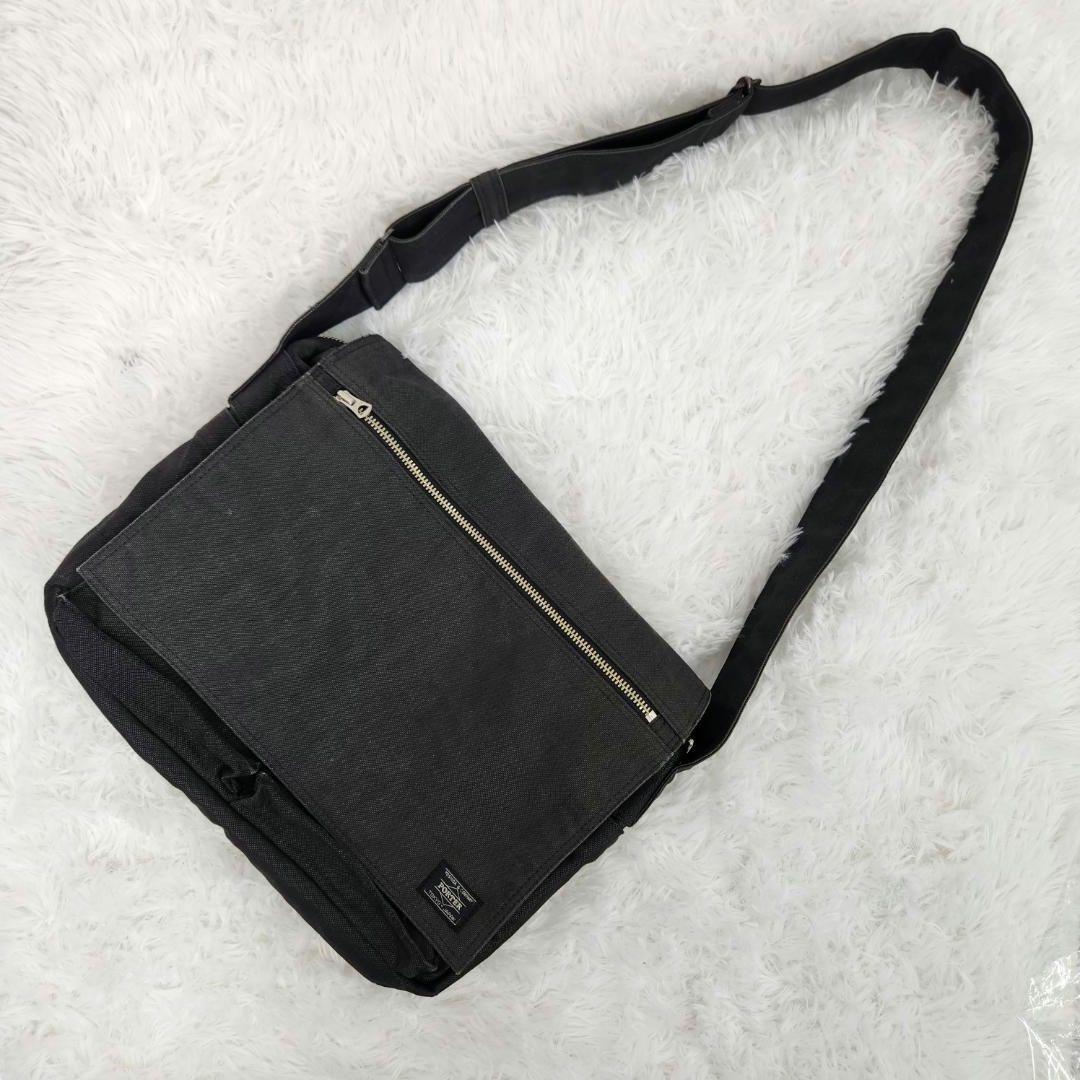 美品★PORTER ポーター 吉田カバン SMOKY SHOULDER BAG スモーキー ショルダーバッグ メッセンジャーバッグ 斜めがけ A4収納