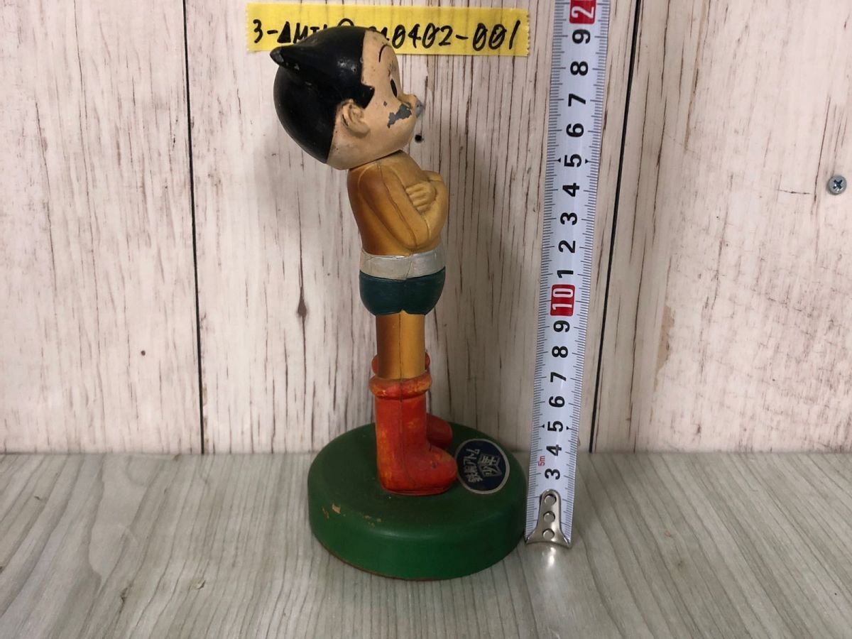 3-^ Astro Boy подросток колеблющийся кукла приз sofvi жестяная пластина Vintage Kobunsha retro высота примерно 19cm покраска облупленное место есть шея .sm-z нет 