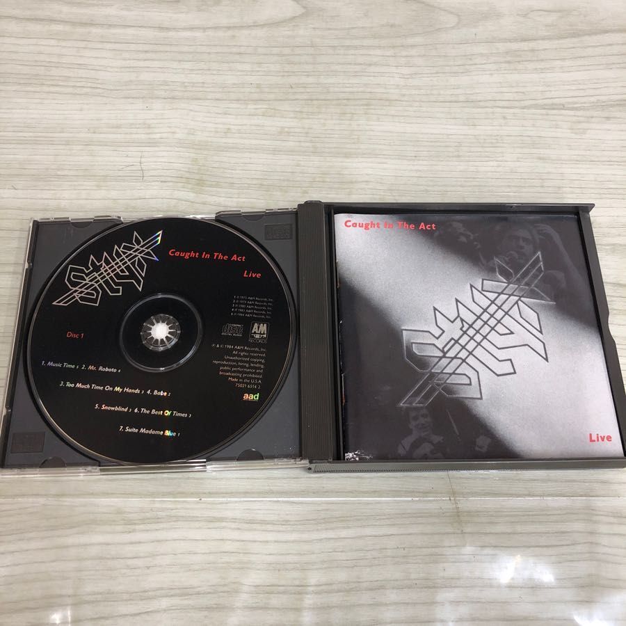 1▼ 2CD STYX Caught In The Act Live 75021 6514 2 スティック コート・イン・ジ・アウト 2枚組_画像5