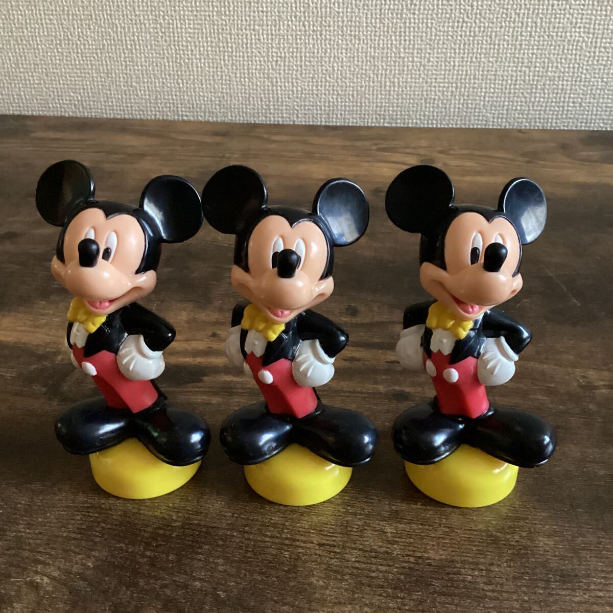 K1251) Disney Mickey figure set sale Mickey Mouse doll total length approximately 12cm ornament interior secondhand goods 