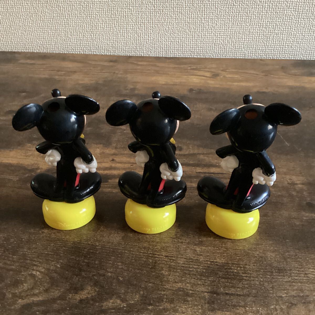 K1251) Disney Mickey figure set sale Mickey Mouse doll total length approximately 12cm ornament interior secondhand goods 
