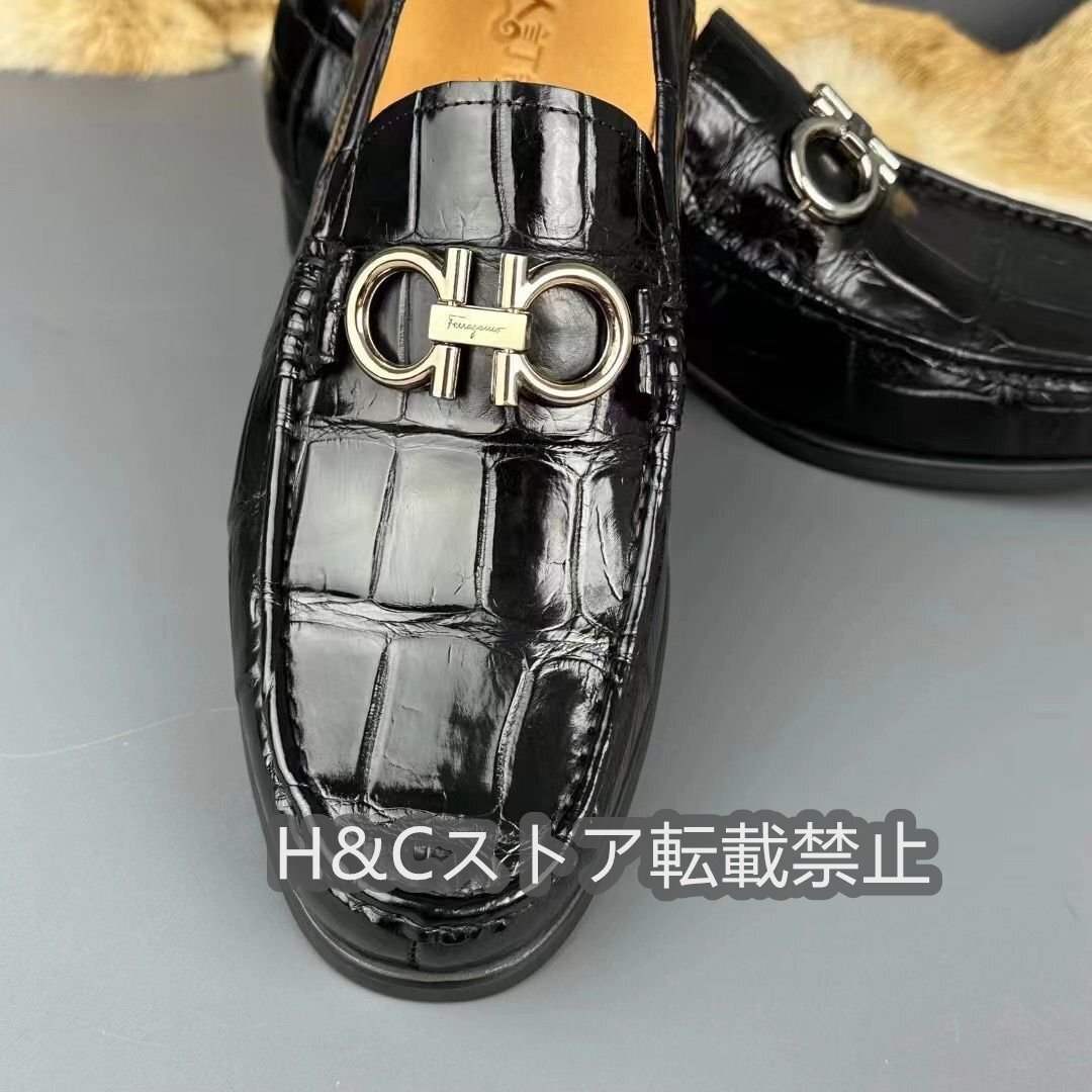  new goods size possible selection wani leather crocodile original leather coin Loafer worker hand work men's shoes leather shoes Loafer genuine article guarantee leather shoes light weight shoes 