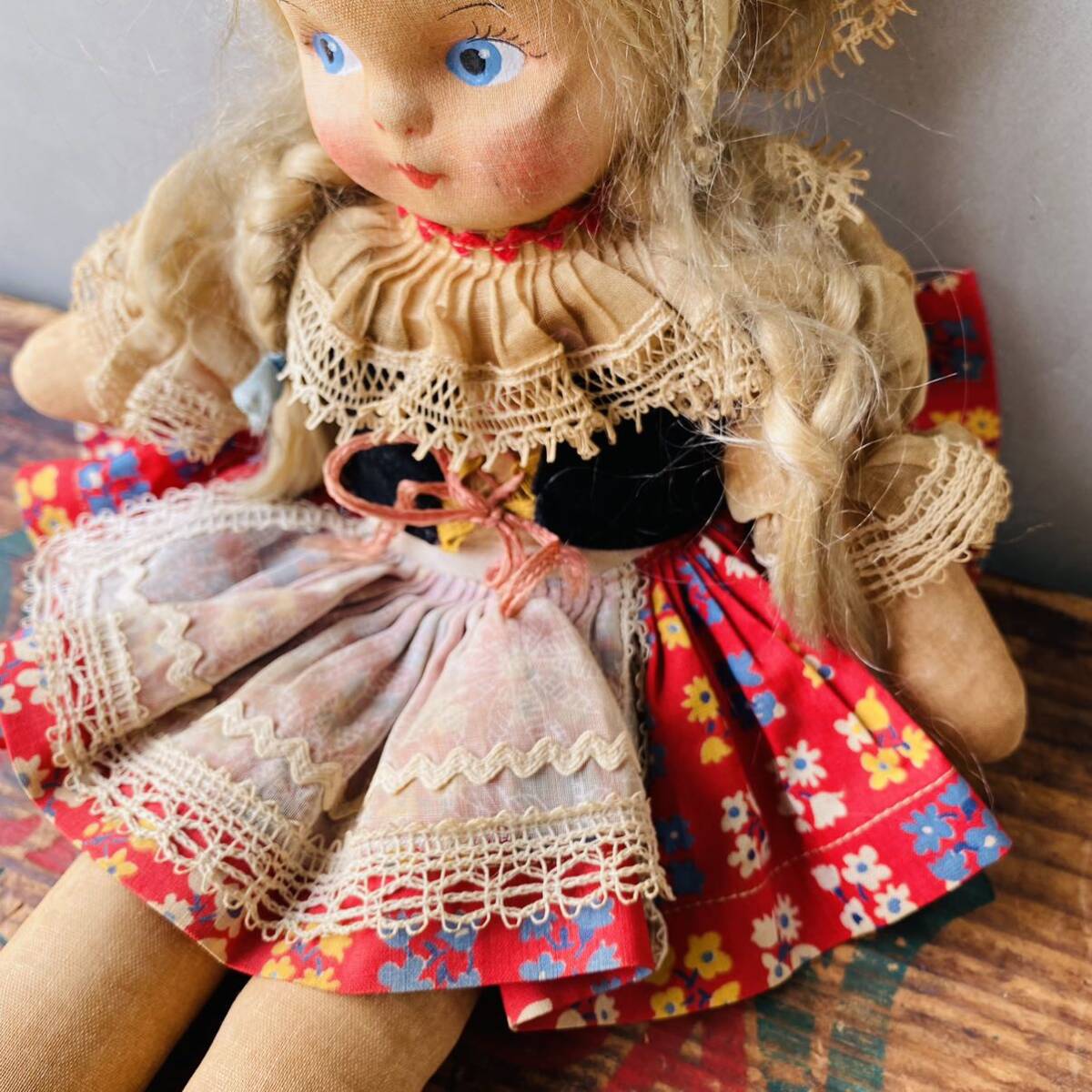 1940s-1950s vintage】 doll オランダ 少女 ビンテージドール 1940s-1950s vintage】 doll オランダ 少女 ビンテージドール
