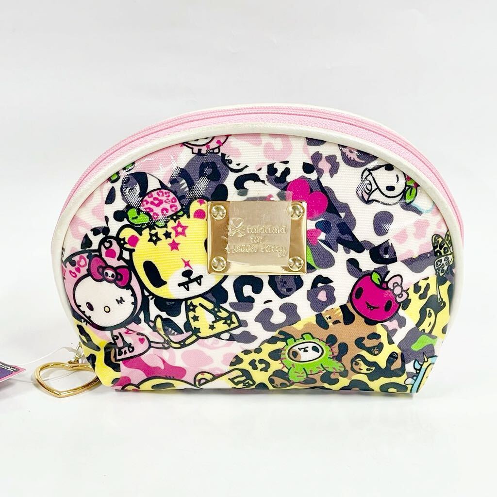 未使用 サンリオ ハローキティ × トキドキ コラボ ラウンドポーチ 紙タグ付き 2009 tokidoki for hello kitty_画像1