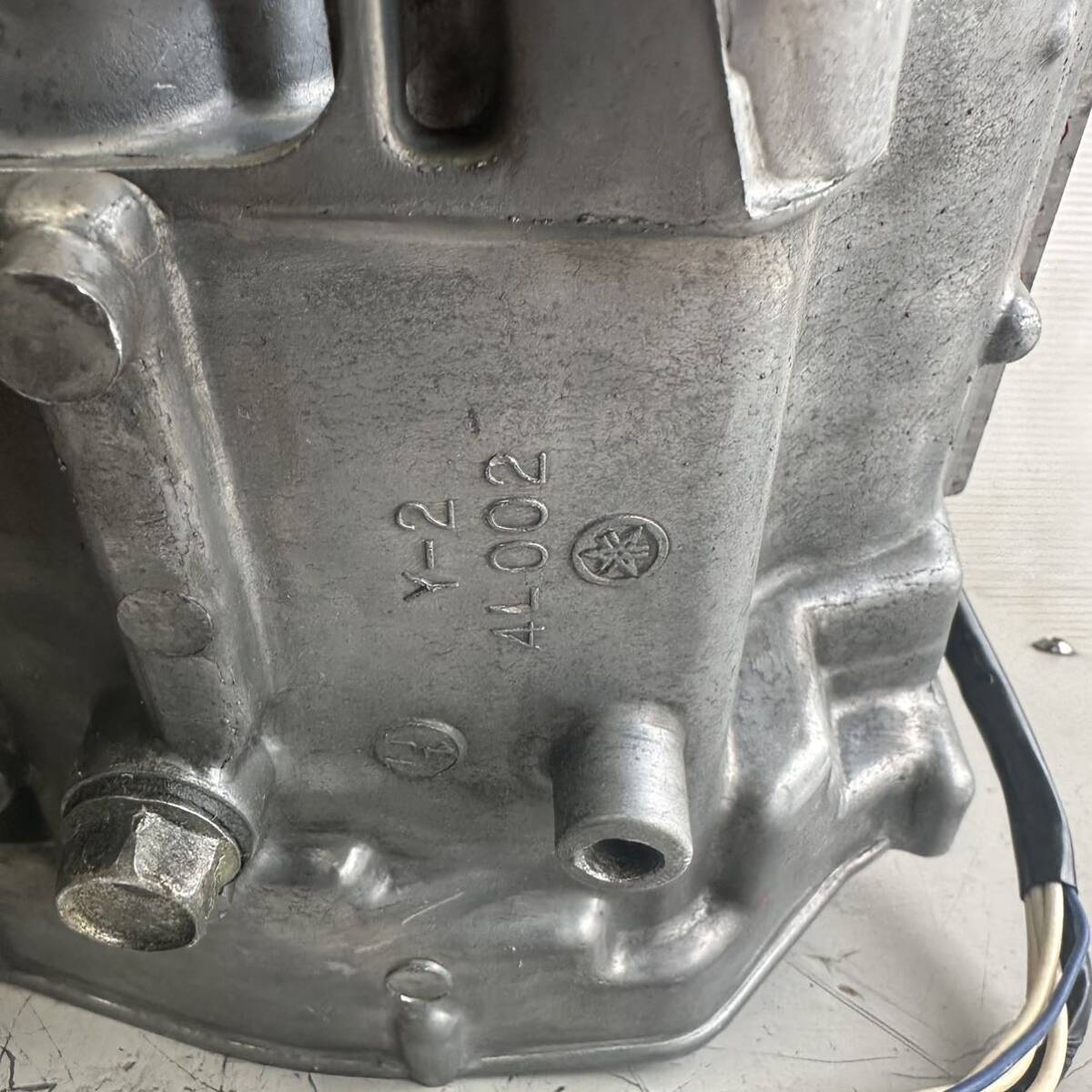 00306 ヤマハ RZ250 4L3 希少 綺麗 純正 クランクケース ミッション 腰下 エンジン RZ350 旧車 動作OKの画像10