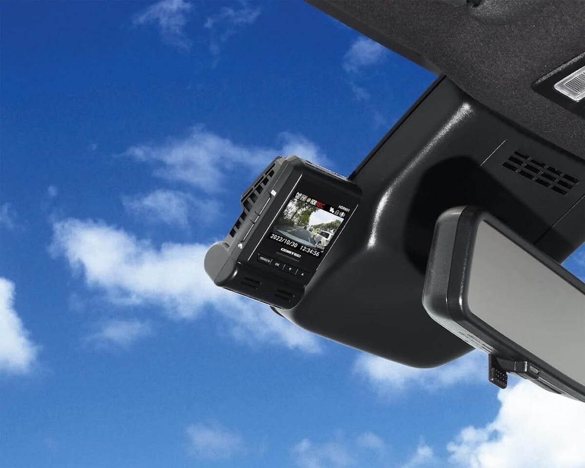 新品同様 コムテック ドライブレコーダー 前後2カメラ HDR801 前後200万画素 Full HD GPS搭載 32GBmicroSDカード付属 駐車監視機能 COMTECの画像9