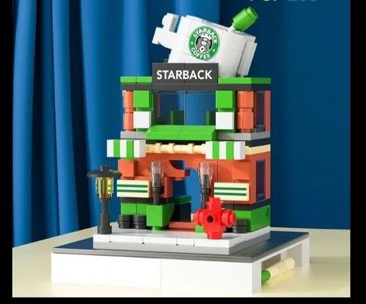 コーヒーショップ　ブロック　ミニブロック　喫茶店　2セット1680円　LEGOブロック互換　スターバックス風