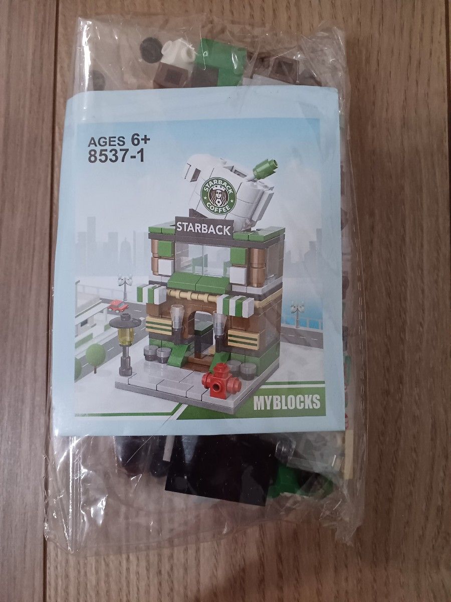 コーヒーショップ　ブロック　ミニブロック　喫茶店　2セット1700円　LEGOブロック互換　スターバックス風