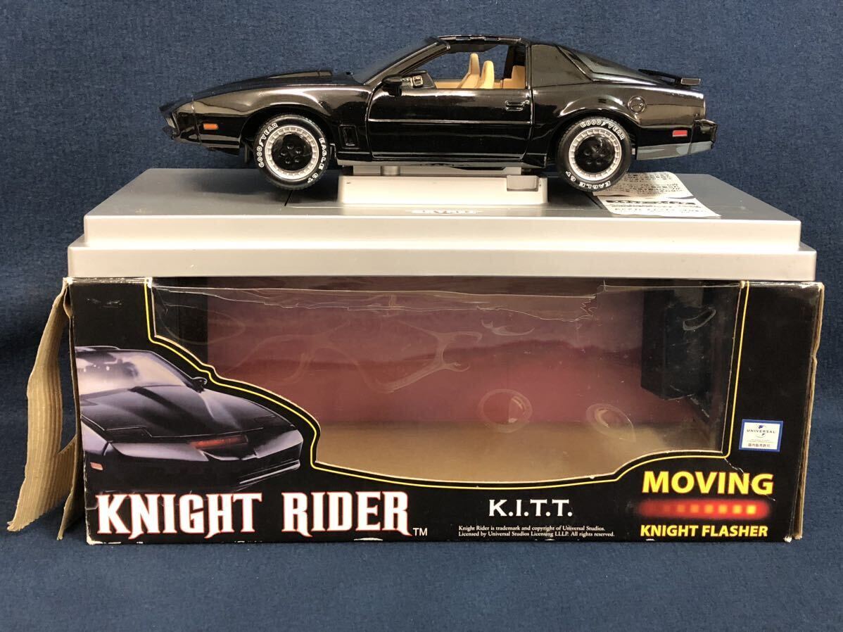 ミニカー 1/18 KNIGHT RIDER K.I.T.T. ナイトライダー スカイネット アガツマ 動作確認 電池交換済 ナイトフラッシャー 未使用 開封品の画像1