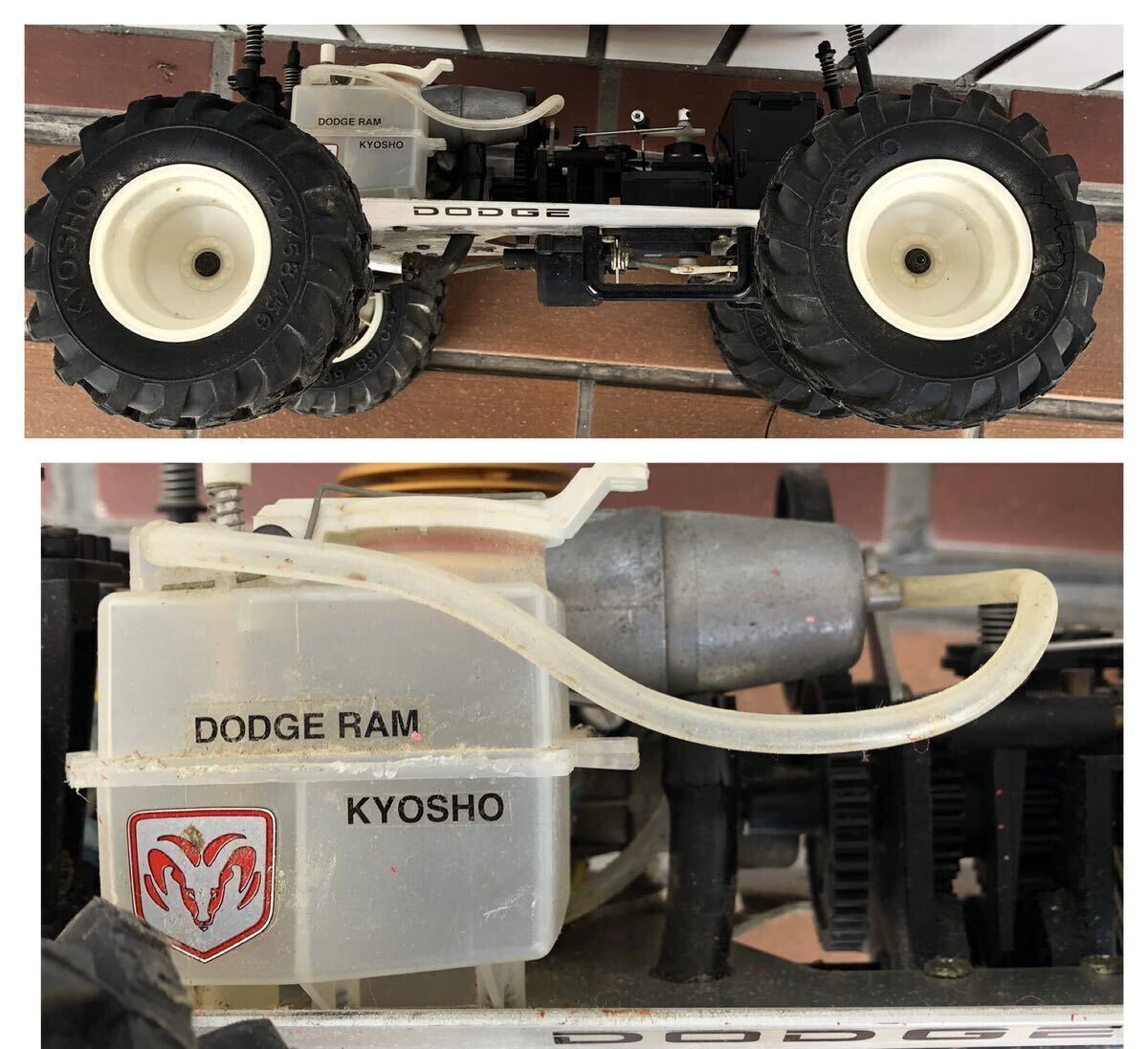 京商 1/10 ワイルドダッジラム KYOSHO WILD DODGE RAM エンジンRCカー 動作未確認 詳細不明 ジャンク 現状品 中古 保管品の画像9