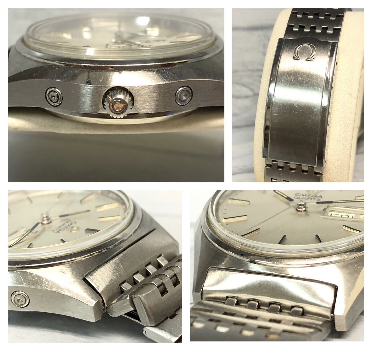 稼動品 OMEGA オメガ ジュネーブ クォーツ ステンレススチール Ref 196.0065 Cal 1310 ヴィンテージ 電子式 アナログ 中古 現状品 