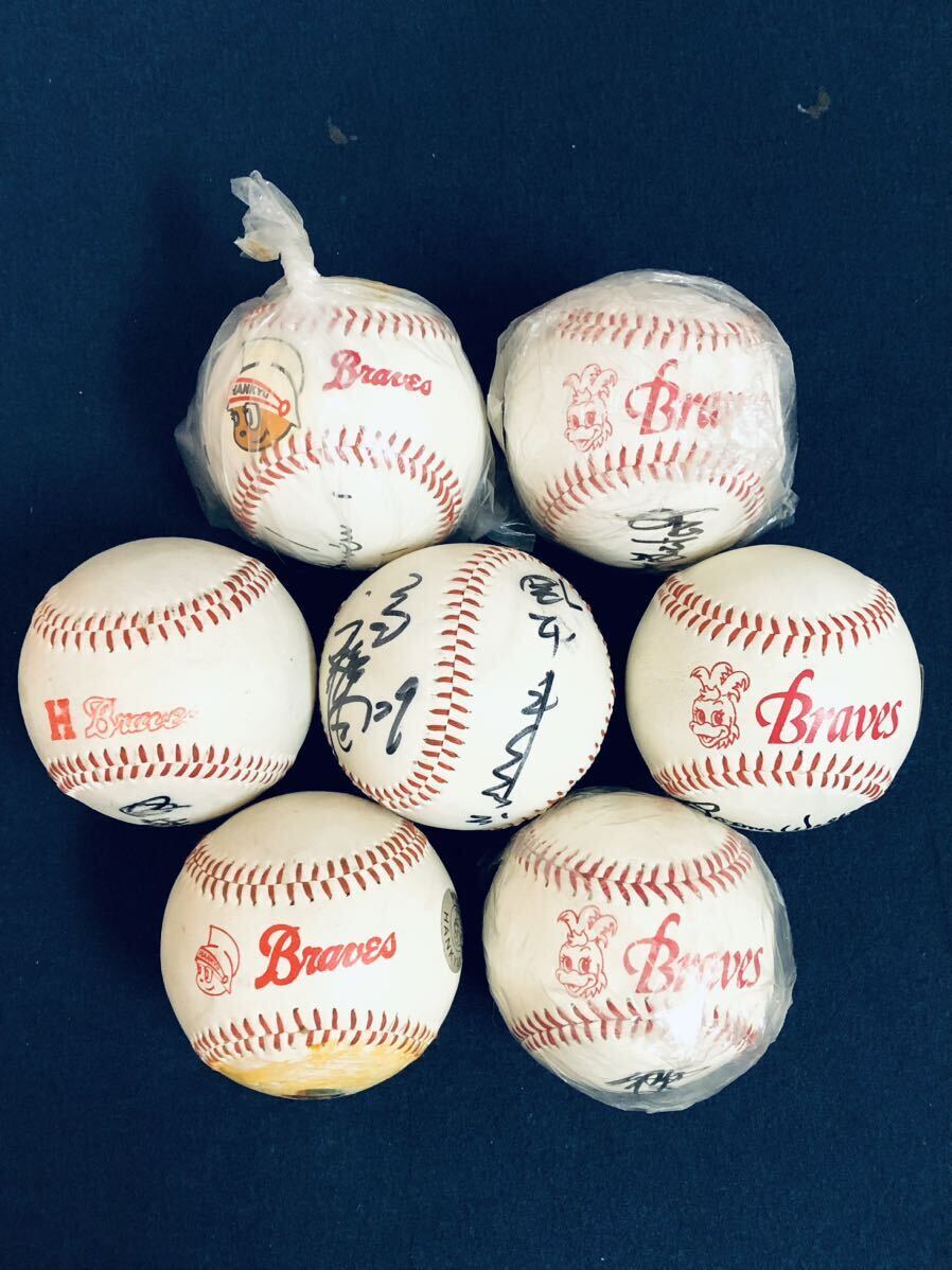 阪急ブレーブス グッズ サイン色紙 サインボール 法被 キャップ 長期保管品 現状品 中古 野球 オリックス の画像4