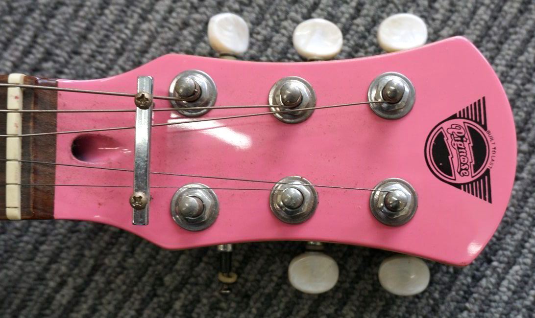 1 jpy ~ [ electric guitar ]pig nose Pignose pink amplifier built-in Mini guitar travel guitar 