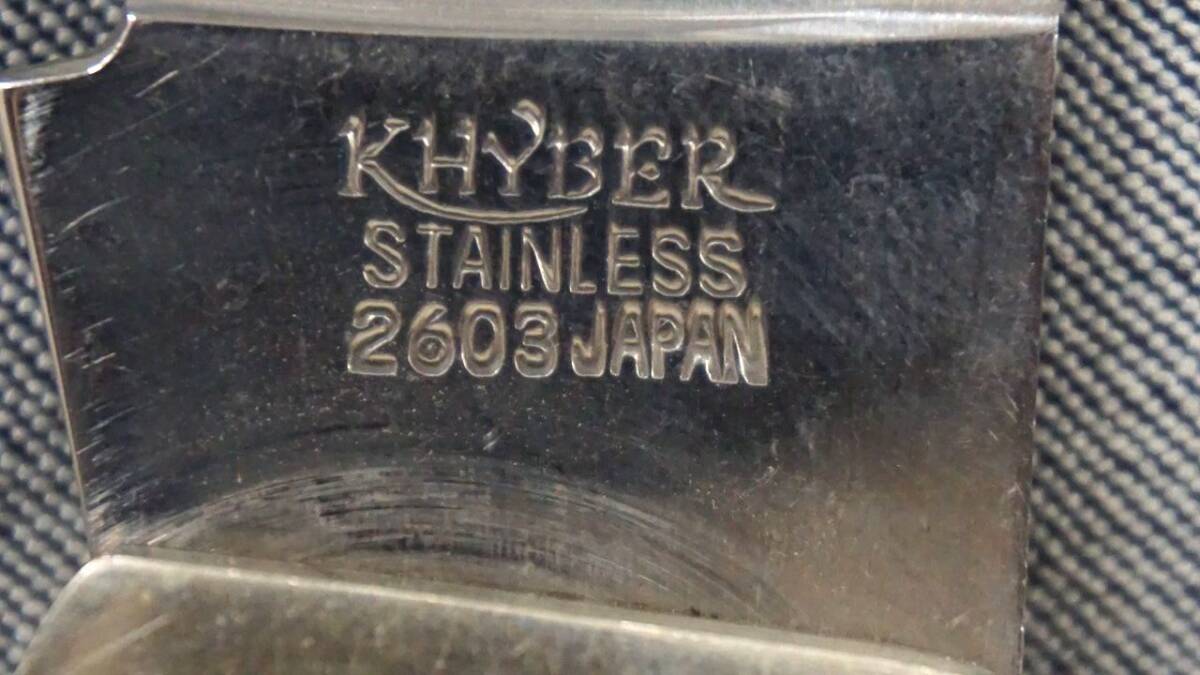1円～ 【折り畳みナイフ】KHYBER 2603 JAPAN ナイフ ハンティングナイフ の画像3
