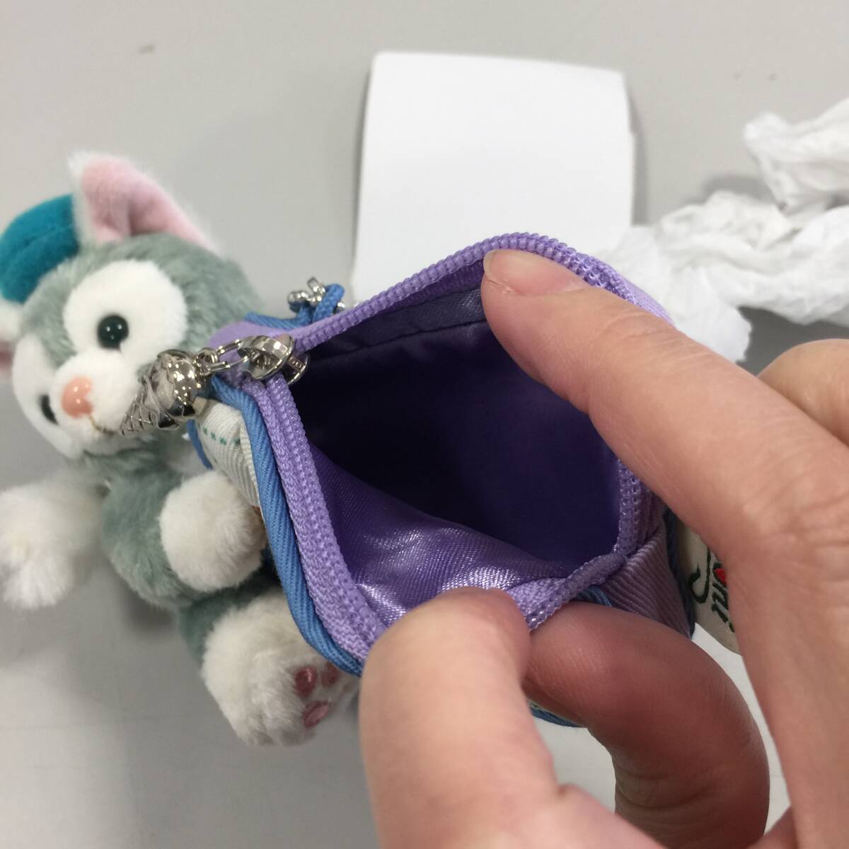 0[ tag attaching unused goods ] Duffy Duffyjelato-ni Disney si-Disney SayCheese! soft toy attaching Mini pouch (NF240420)499-24
