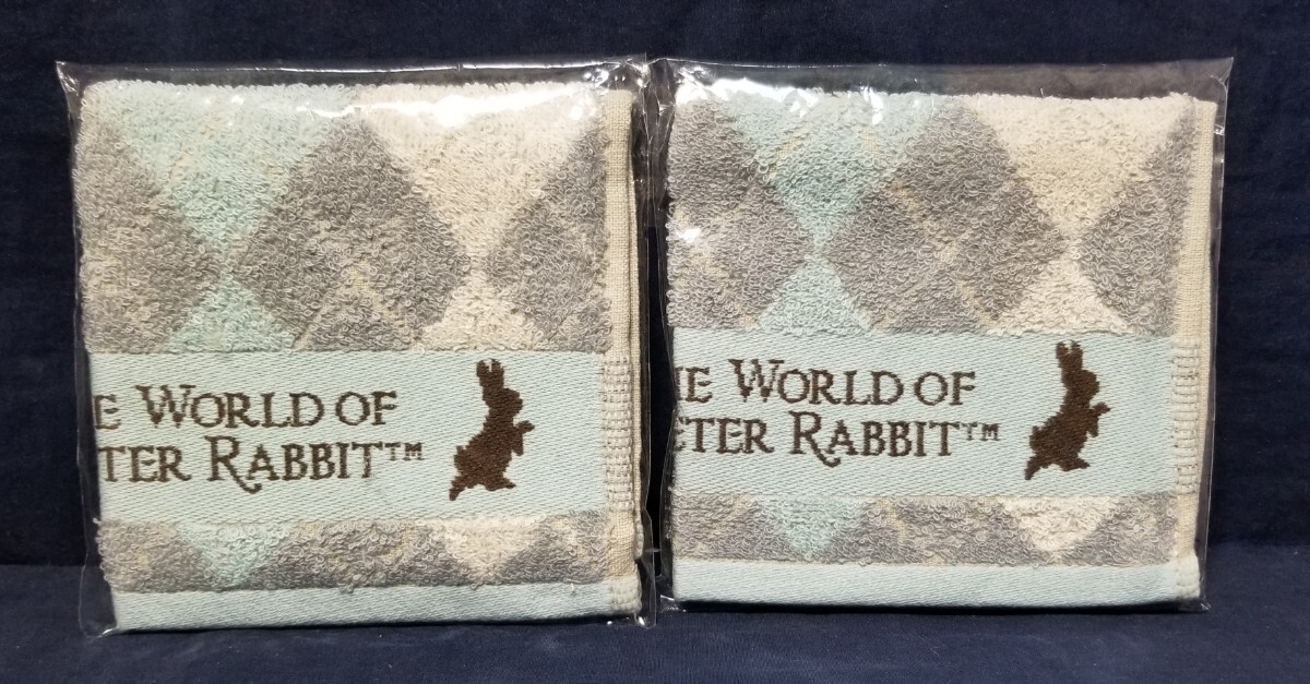  не использовался не продается Peter Rabbit оригинал носовой платок полотенце 2 шт. комплект полотенце для рук MUFG Mitsubishi UFJ доверие . Bank высота остров магазин 