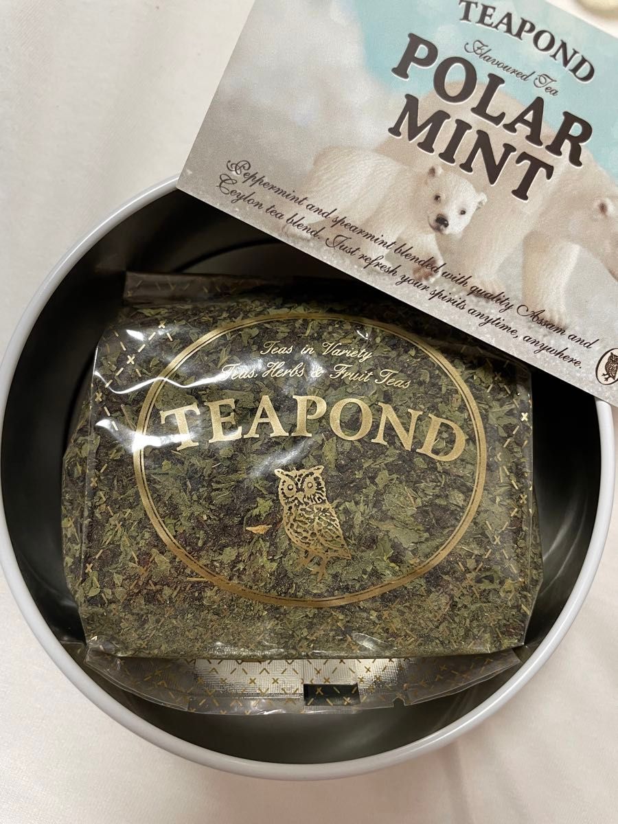 TEAPOND ポーラーミント　缶入り茶葉50g