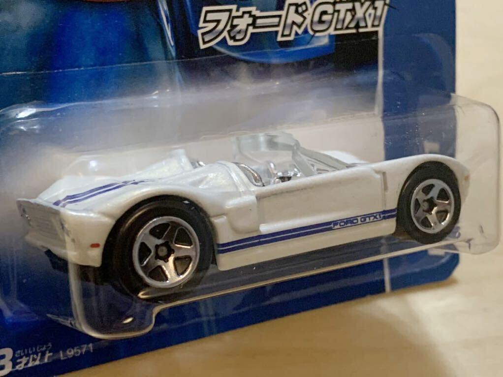 【日本語ショートカード / 新品：未開封】HOT WHEELS ホットウィール フォード GTX-1 [ホワイト]_画像8