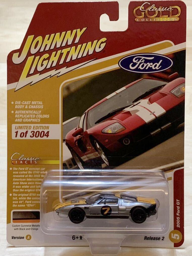 【新品：未開封】ジョニーライトニング 2005年 フォード GT / Ford GT [カスタム ガンメタリック＆ブラック＆オレンジ]の画像1