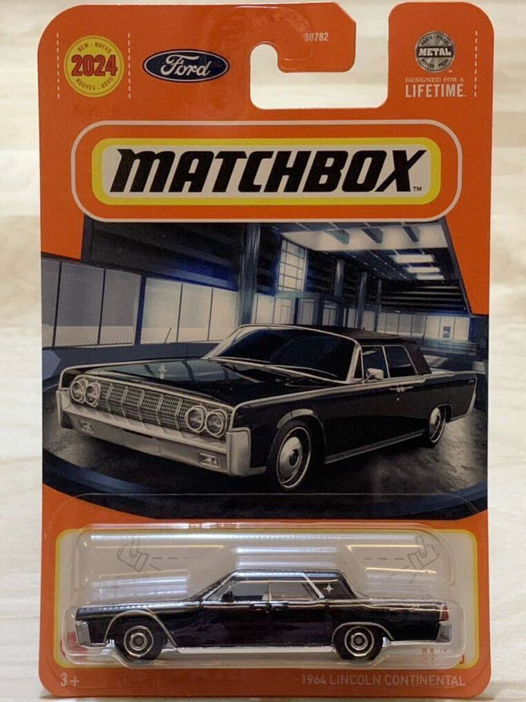 【新品：未開封】MATCHBOX マッチボックス 1964年 リンカーン コンチネンタル / LINCOLN CONTINENTAL [ブラック]の画像1