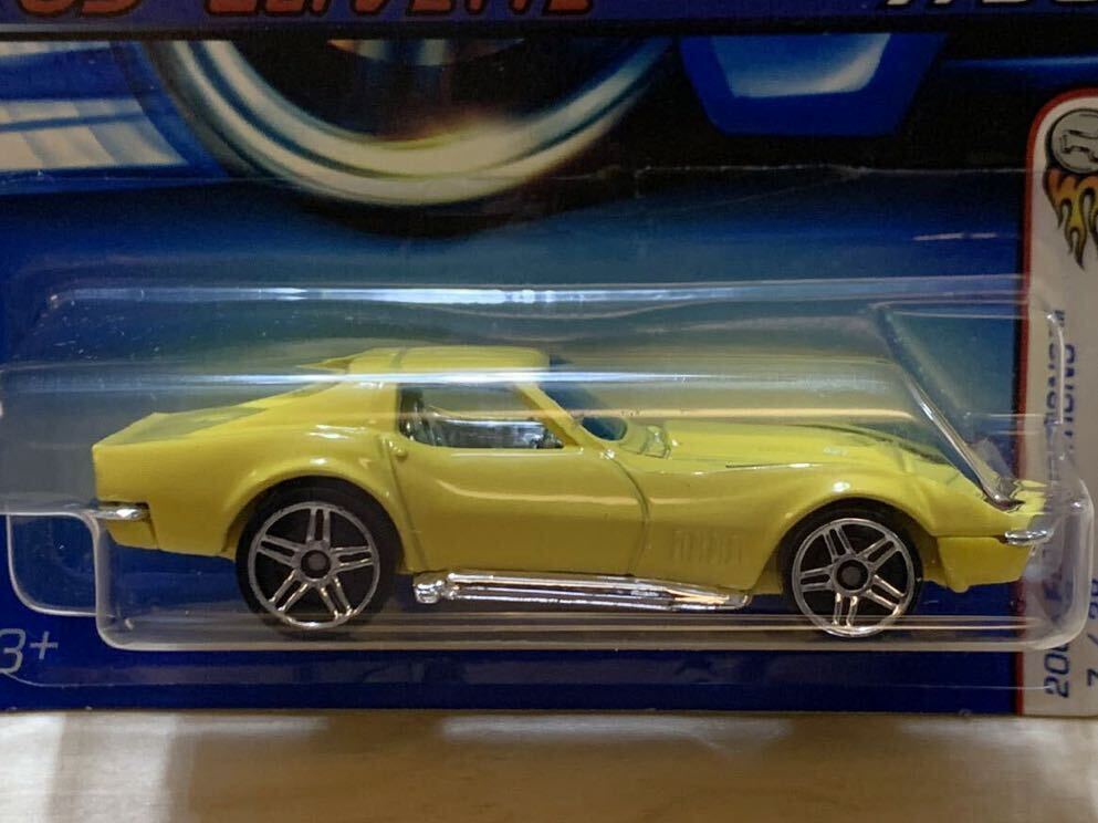 【新品：未開封】HOT WHEELS ホットウィール 1969年 シボレー コルベット / CHEVROLET CORVETTE [イエロー]の画像5