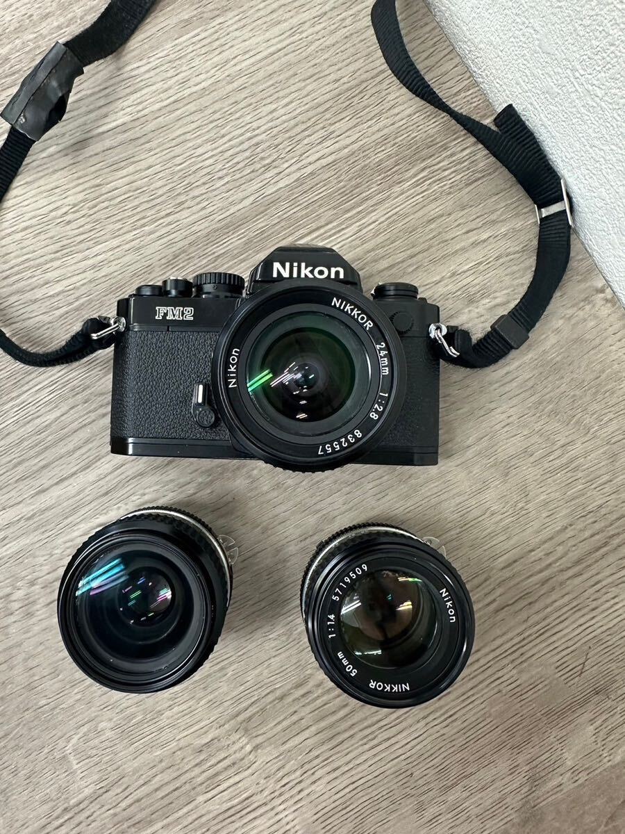 Nikon ニコン FM2 フィルムカメラ レンズ2個セット美品の画像10
