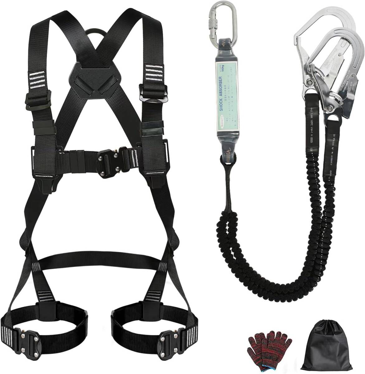 [winfull] [2022 new standard conform ] full Harness safety belt new standard set .. system stop for apparatus flexible type double Ran yard shock Abu 