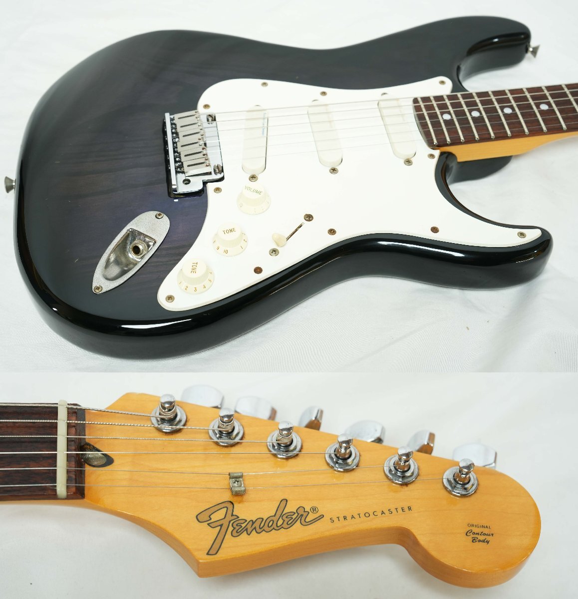 ★Fender Japan★STR-850LS See Thru Purple Sunburst レースセンサー搭載 ストラトキャスター 1990-1991年製 日本製 フェンダージャパン★_画像3