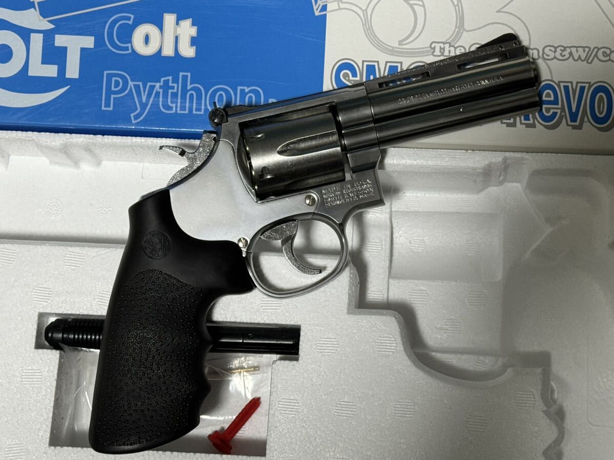 タナカ Smith&Wesson Revolver COLT PYTHON Barrel SMOLT version3 Stainless 4inch ガスガンの画像5