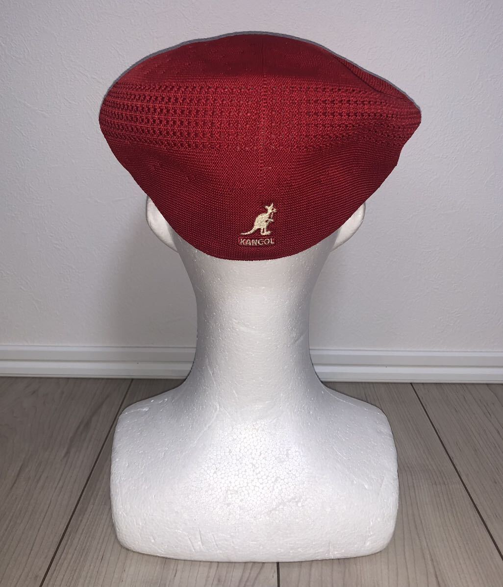 新品 KANGOL Tropic 504 Ventair 0290BC L カンゴール トロピック ベントエアー スカーレット ハンチングキャップ ベレー帽 レッド 赤_画像3