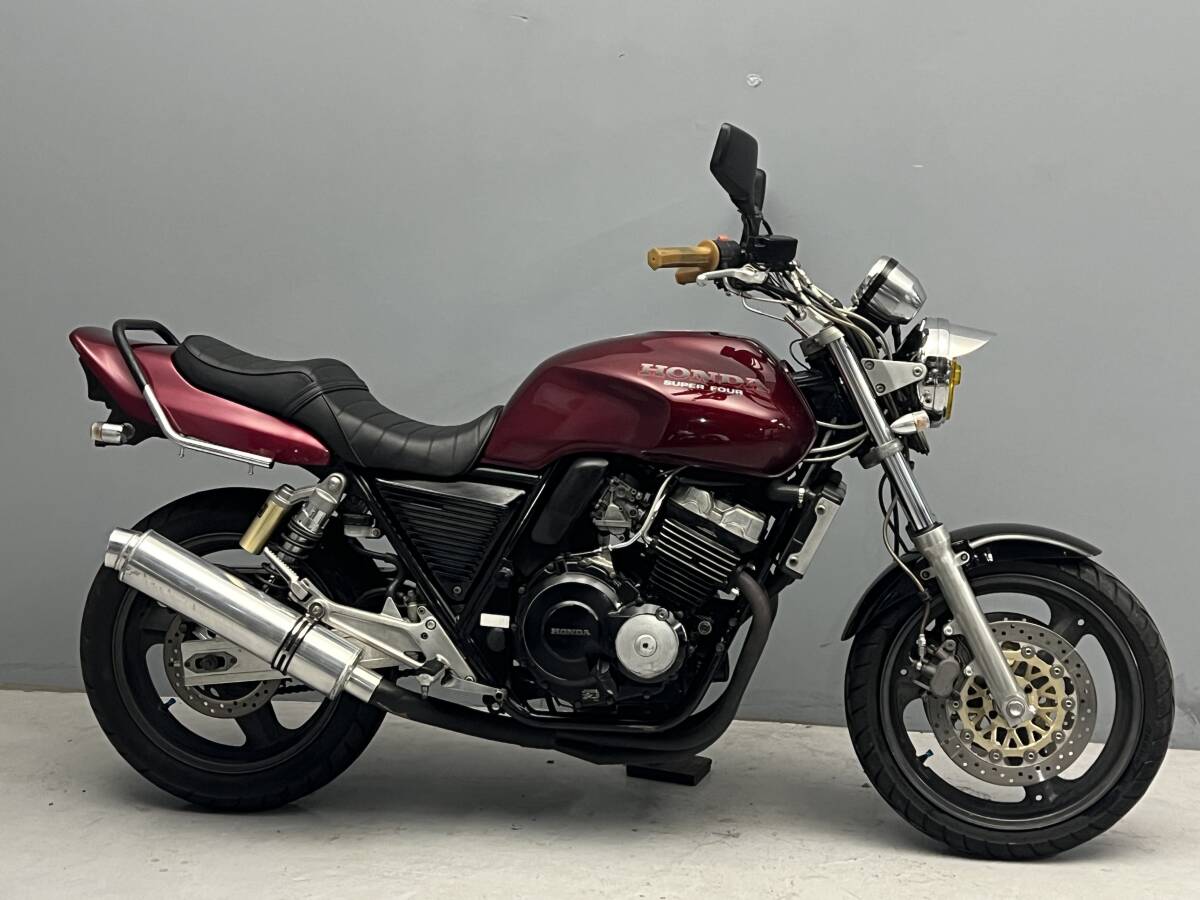 売り切り CB400SF NC31 1997年 メーター距離6,646kmメーター交換車（実走不明）ETC付 検令和6年12月 始動性良好 重低音マフラー 委託販売 の画像2