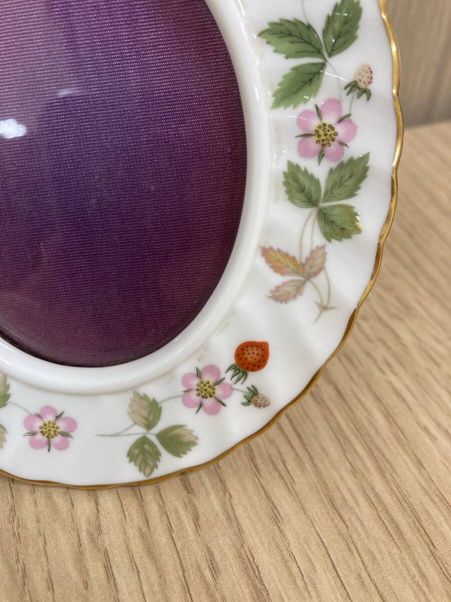 ＃11669【現状保管品】WEDGWOOD ウェッジウッド WILD STRAWBERRY ワイルドストロベリー フォトフレーム(写真立て)の画像5