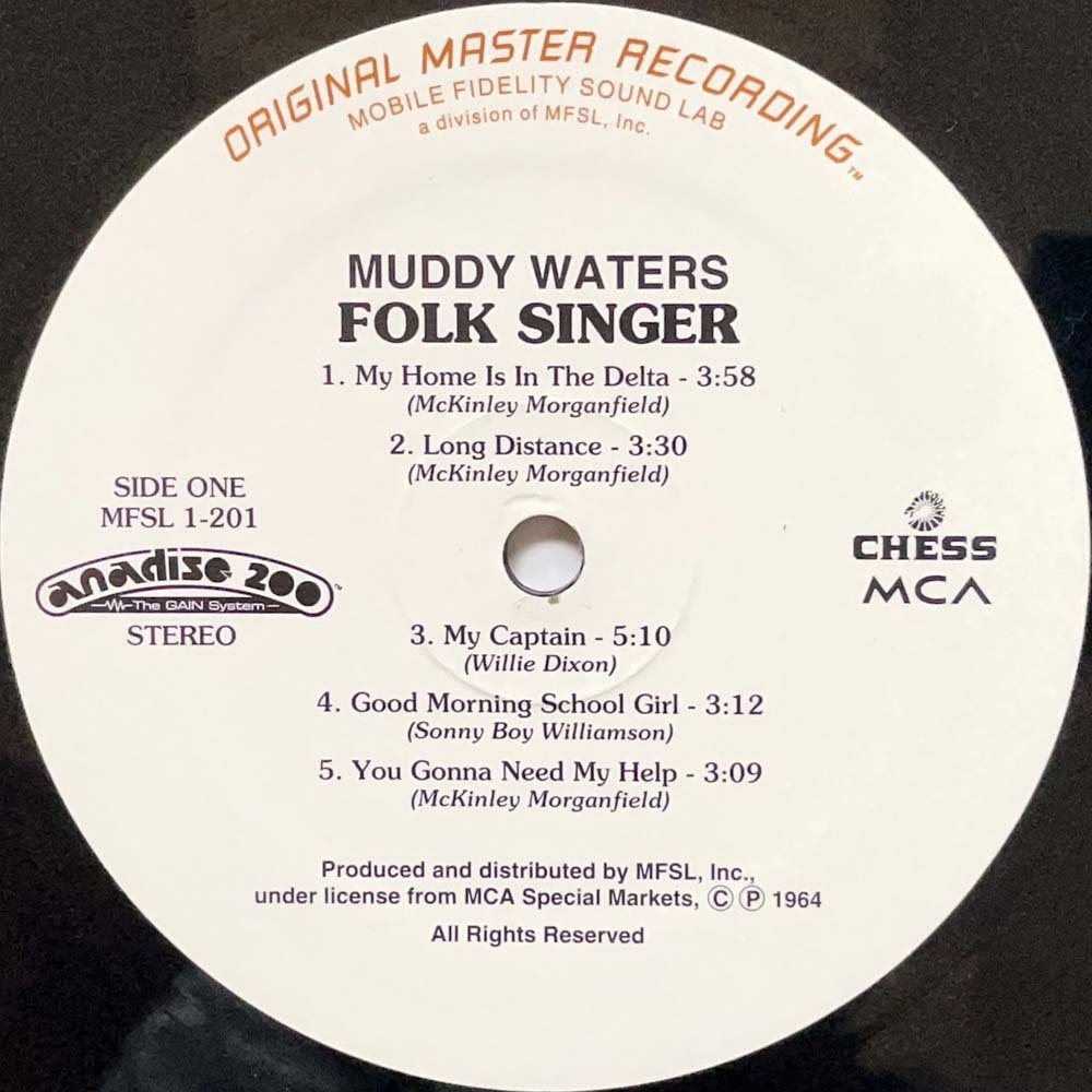 Muddy Waters「Folk Singer」Mobile Fidelity 高音質重量盤 マディ・ウォーターズ_画像4