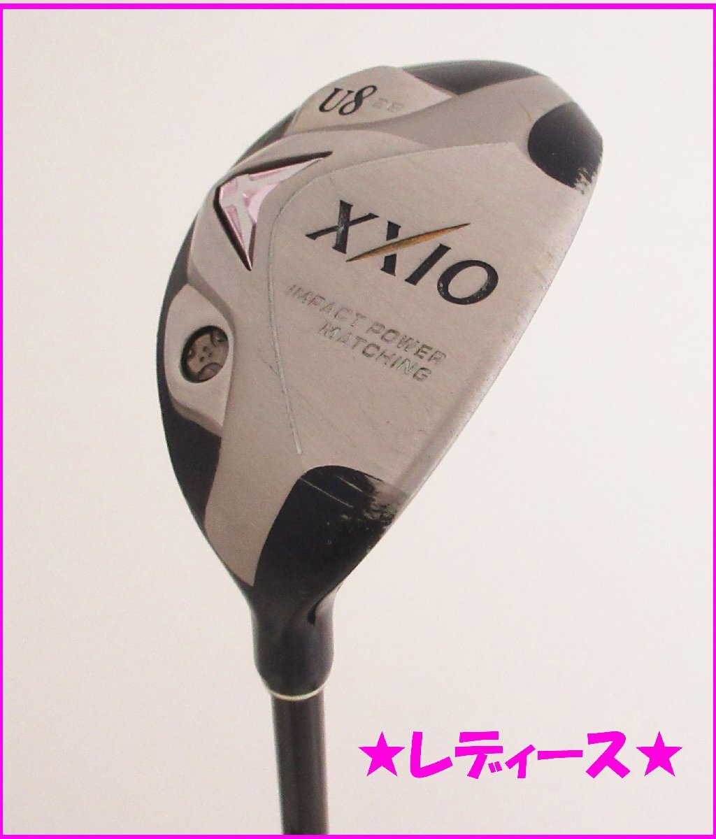 ●訳有1円～！レディース！人気中古！ダンロップ★XXIO☆ゼクシオ6ユーティリティ U8 28°MP600カーボン L (61839の画像1