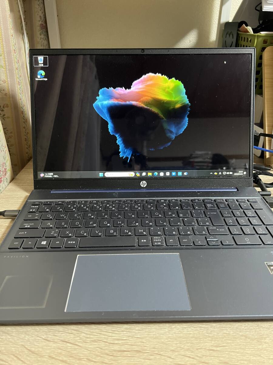 高性能ノートPC Ryzen7 5700U メモリ16GB SSD1TB Windows11 HP Pavilion15 eh1xxxx［シール跡あり］おまけのハブ２つ付きの画像2