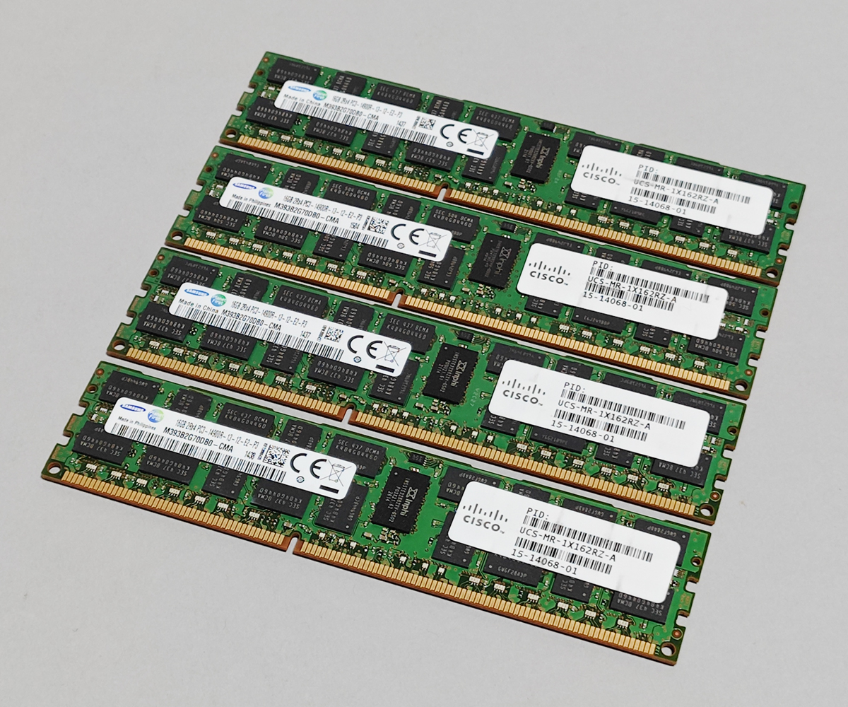 1866MHz 16GB 4枚組 合計 64GB MacPro用メモリー 2013 モデル用 240pin DDR3 14900R RDIMM 2009 2010 2012 Z620 Z820 動作確認済 #0403Aの画像1