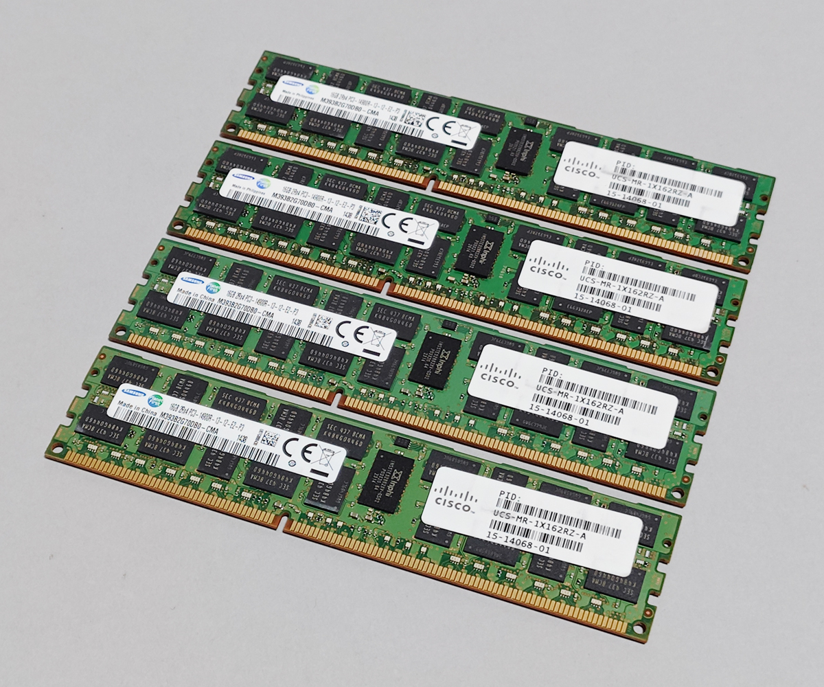 1866MHz 16GB 4枚組 合計 64GB MacPro用メモリー 2013 モデル用 240pin DDR3 14900R RDIMM 2009 2010 2012 Z620 Z820 動作確認済 #0403Bの画像1