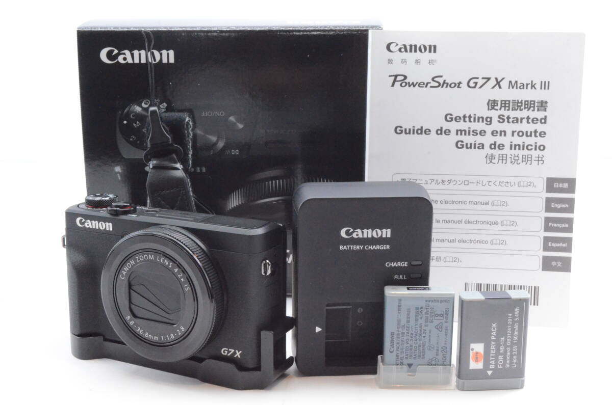 【美品】CANON Power-Shot G7X Mark III キャノン G7X Mark 3 ＃P0792404007Yの画像1