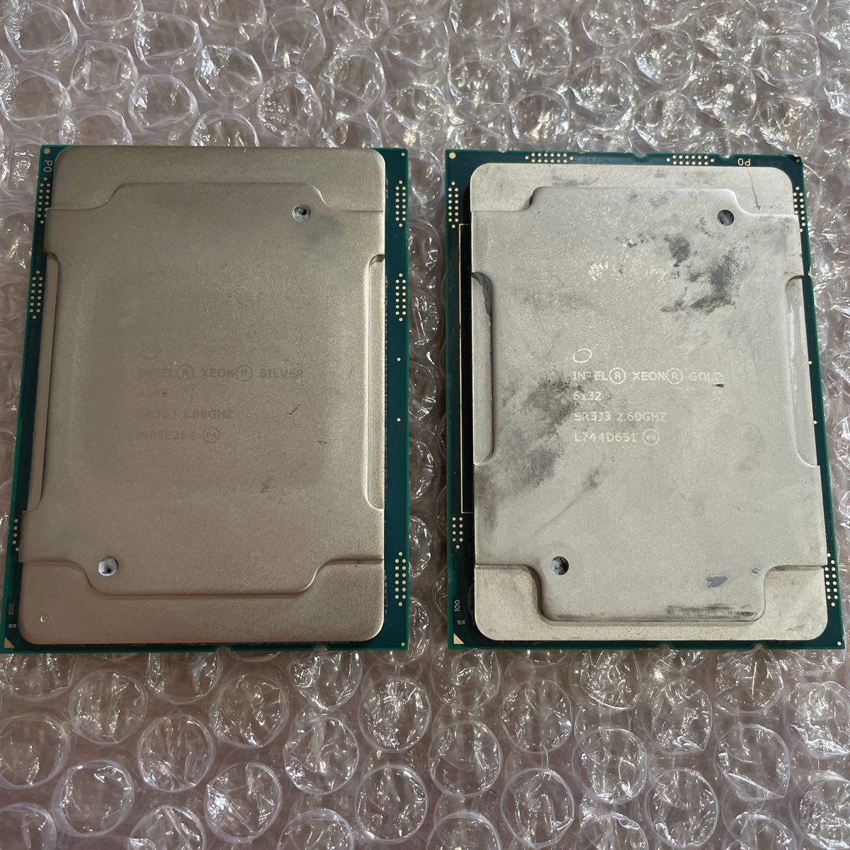 used Intel xeon Gold 6132 SR333 Silver 4108 1.80GHz SR3GJ 2 pieces set present condition goods operation not yet verification 