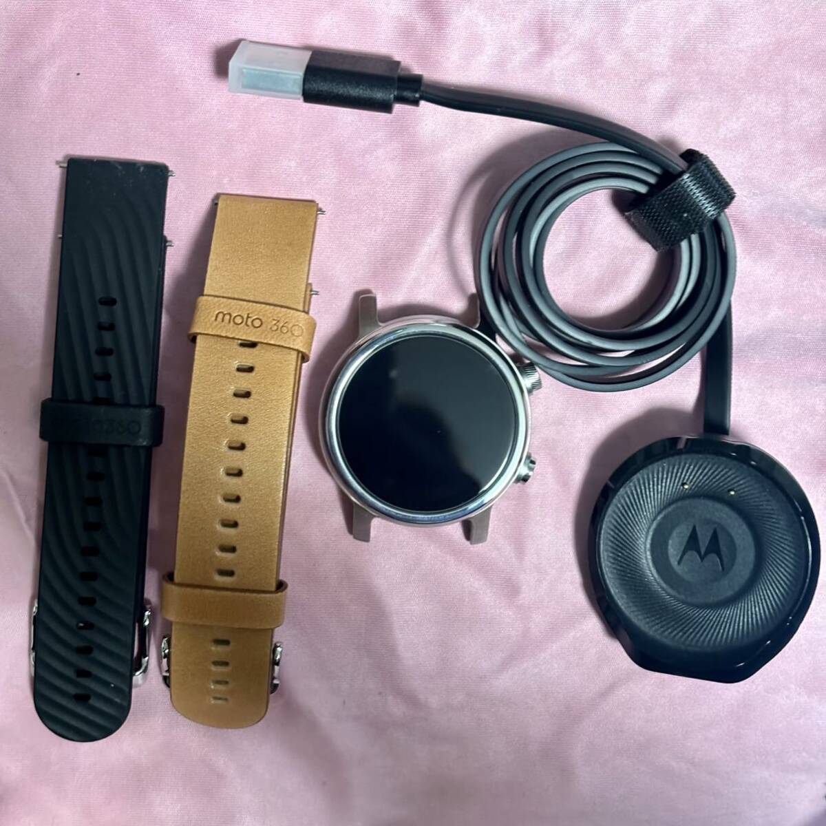 Moto 360 3rd Gen スマートウォッチ 42.5mm スチールグレー M360FS19-SS_画像2