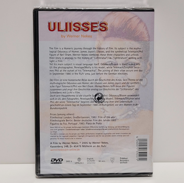 『ユリシーズ ヴェルナー・ネケス』輸入盤・新品DVD ジェイムズ・ジョイスの古典をフリーキーに再構築した、類を見ない独創的怪作/実験映画_画像2